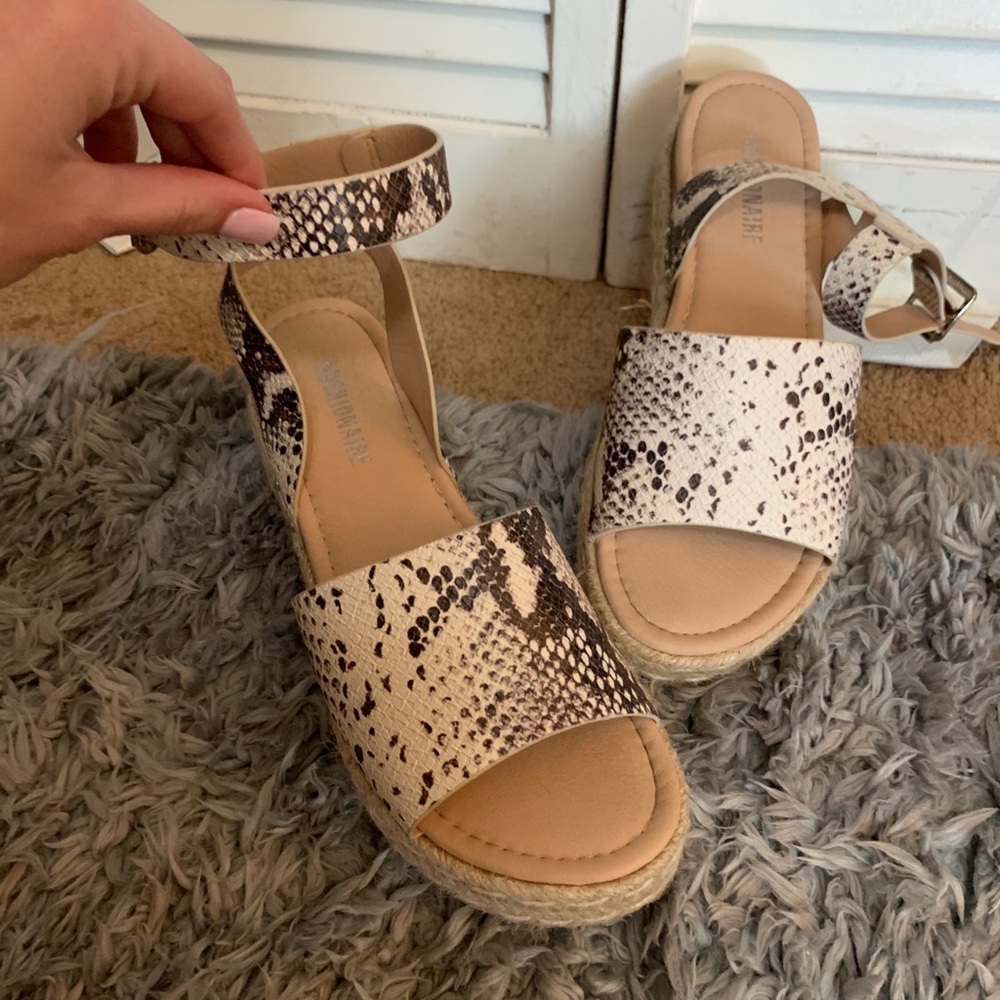 Snakeskin platforms